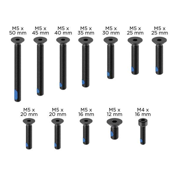 Replacement - PRO Screw Set Black